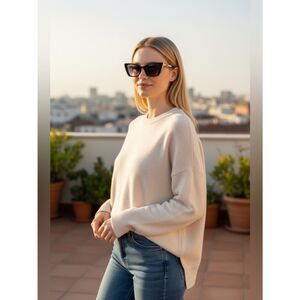 NEW Carolina Lemke Jules Bio Acetate Marble Nude Beige Cat-Eye Sunglasses CL9180 Carolina Lemke Products for Sale up to 90% Off Retail: Poshmark main image 3